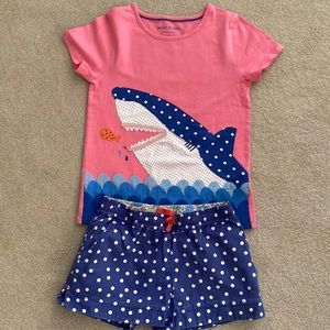 Mini Boden Size 8 shorts and 7-8 shirt